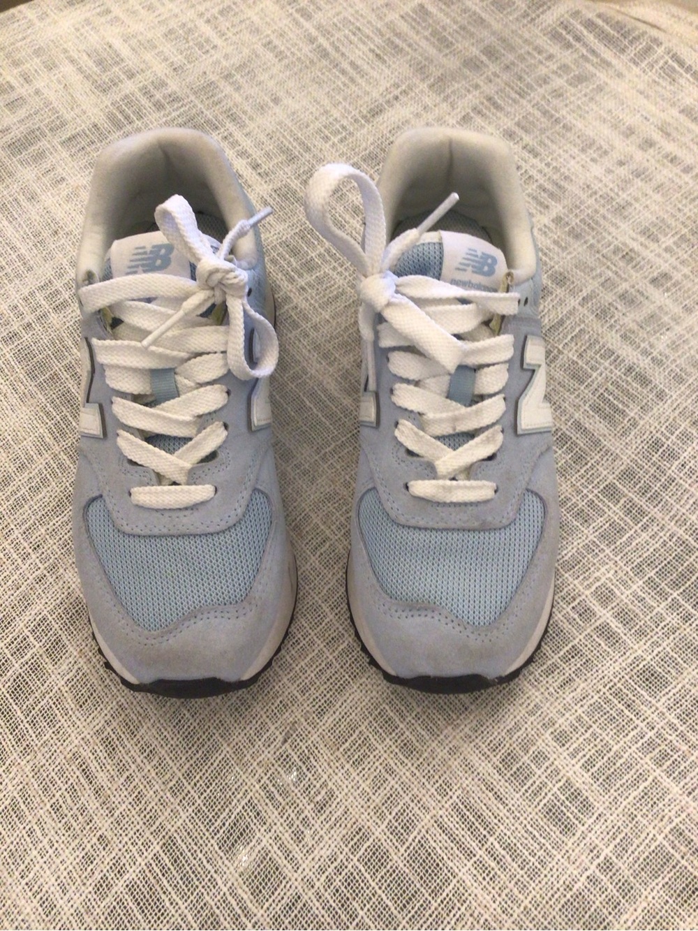 New Balance Women’s Light Blue and White Sneaker